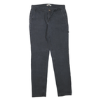 DICKIES Womens Regular Fit Straight Leg Denim Black Jeans W30 L32 Functional