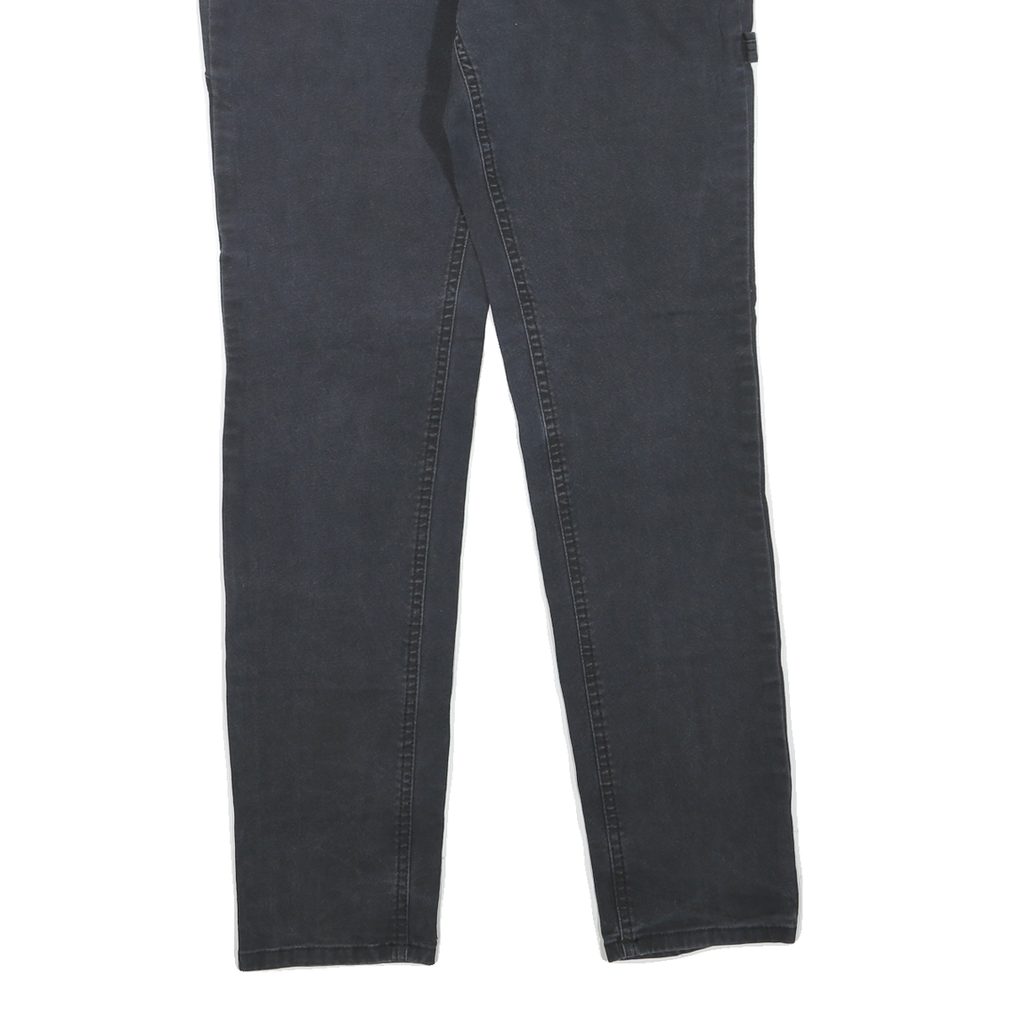 DICKIES Womens Regular Fit Straight Leg Denim Black Jeans W30 L32 Functional