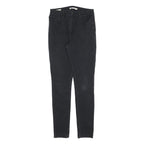 LEVI'S 721 Womens Jeans Black Slim Skinny Denim W29 L32 Stylish Zip