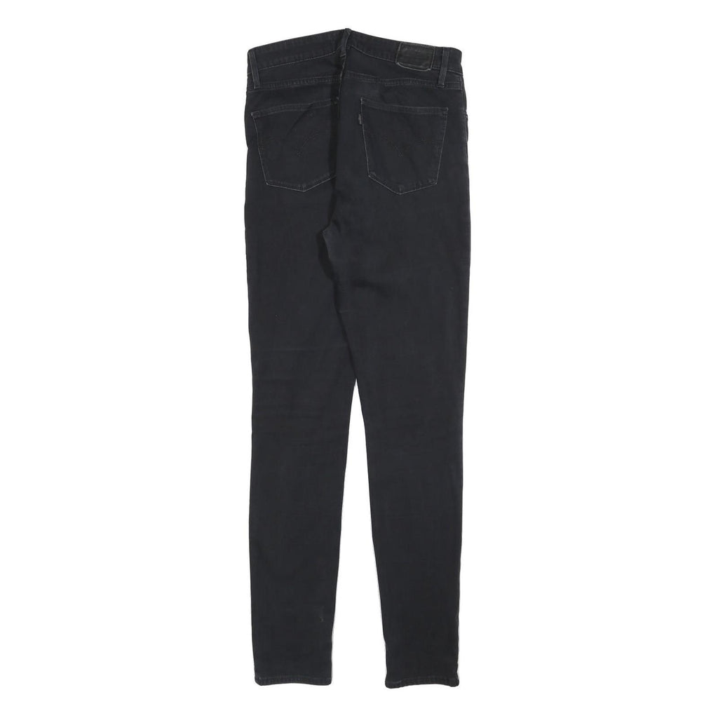 LEVI'S 721 Womens Jeans Black Slim Skinny Denim W29 L32 Stylish Zip