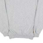 CARHARTT Mens Grey Cotton Blend Crew Neck S Classic Pullover Sweatshirt