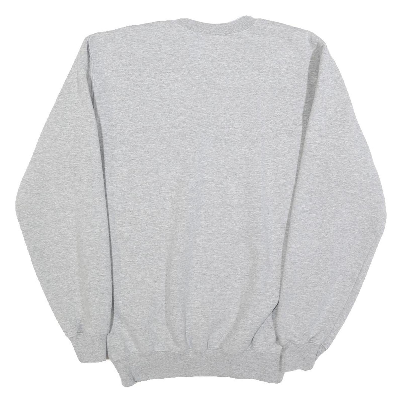 CARHARTT Mens Grey Cotton Blend Crew Neck S Classic Pullover Sweatshirt