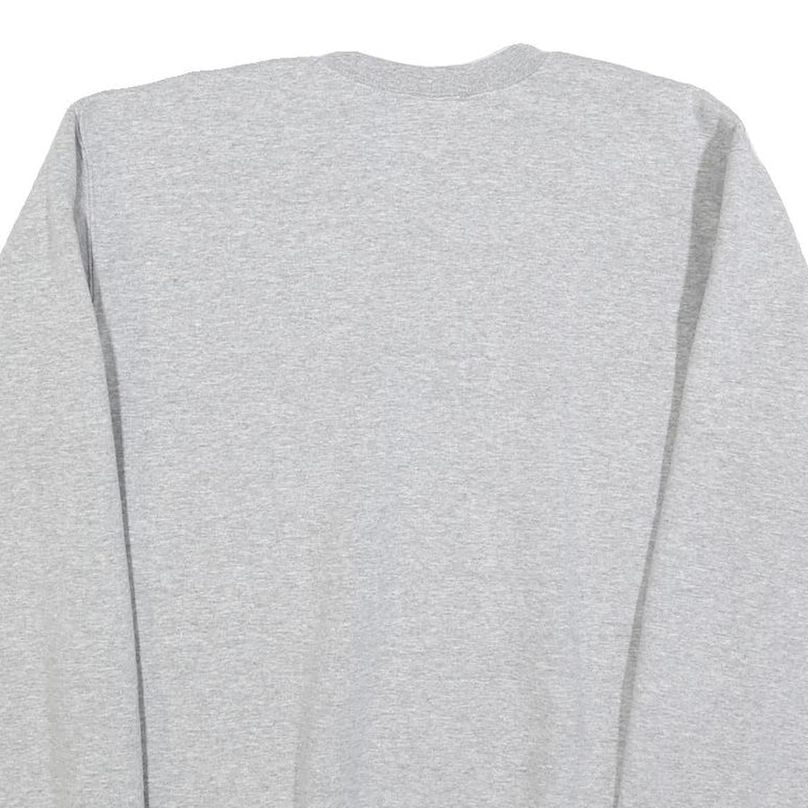 CARHARTT Mens Grey Cotton Blend Crew Neck S Classic Pullover Sweatshirt