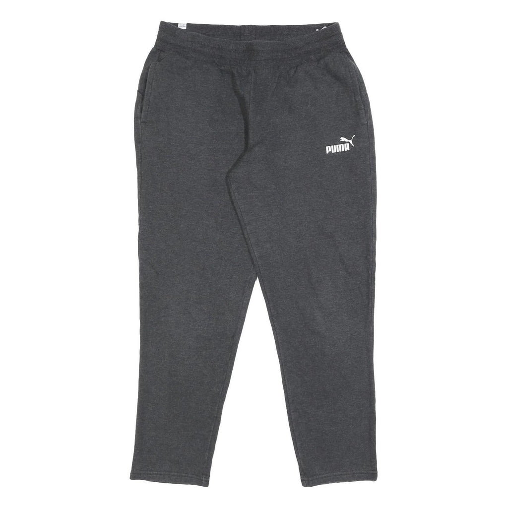 PUMA Womens Joggers Grey Slim Tapered UK 12 W28 L26 Cotton Blend Casual Wear
