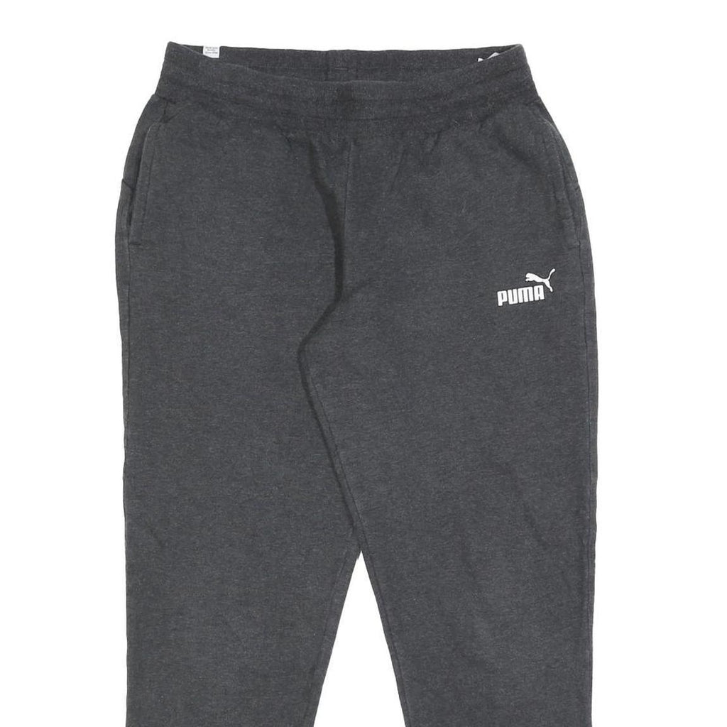 PUMA Womens Joggers Grey Slim Tapered UK 12 W28 L26 Cotton Blend Casual Wear