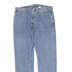 LEVI'S 505 Mens Jeans Blue Regular Straight Denim Medium W38 L32 Classic Fit Zip