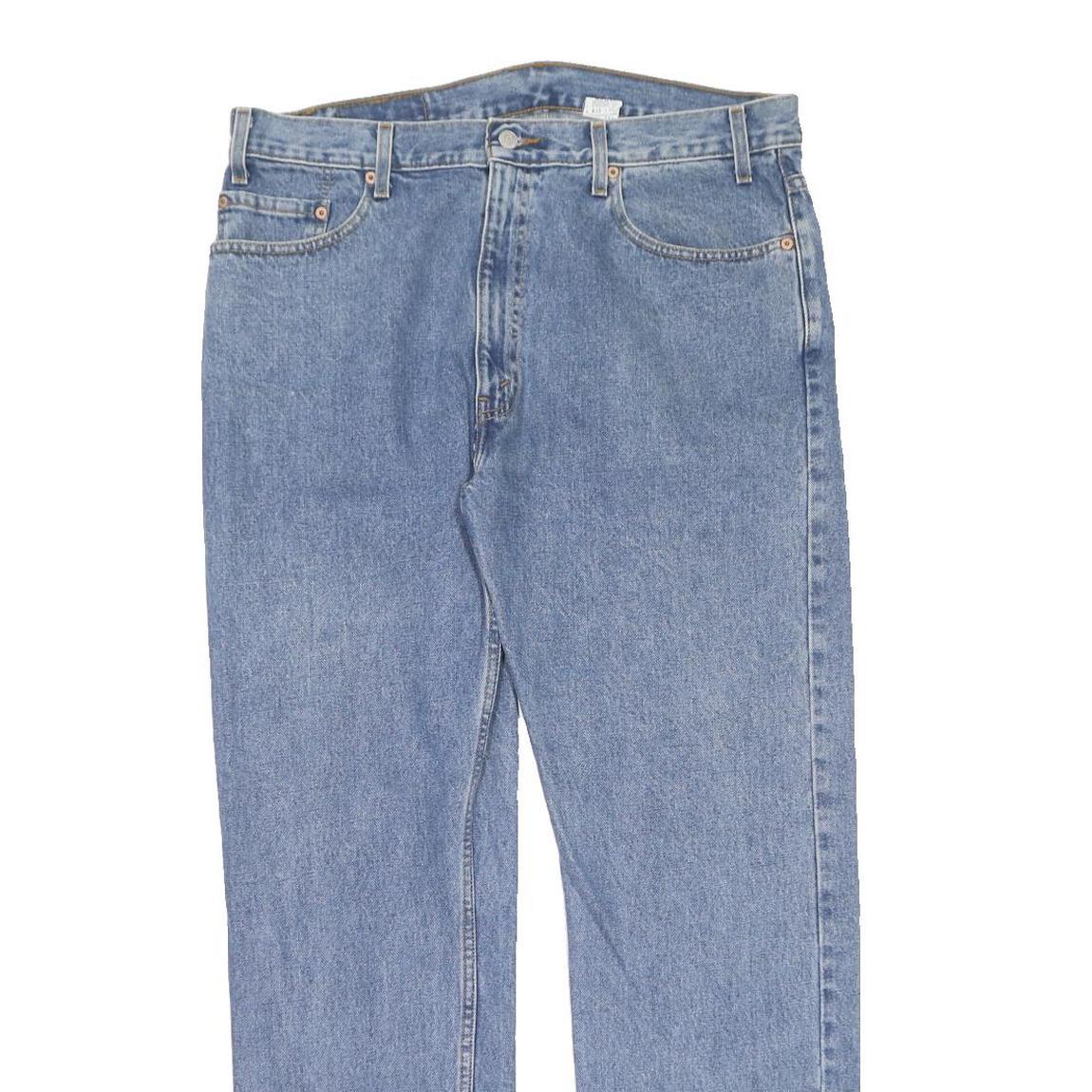 LEVI'S 505 Mens Jeans Blue Regular Straight Denim Medium W38 L32 Classic Fit Zip