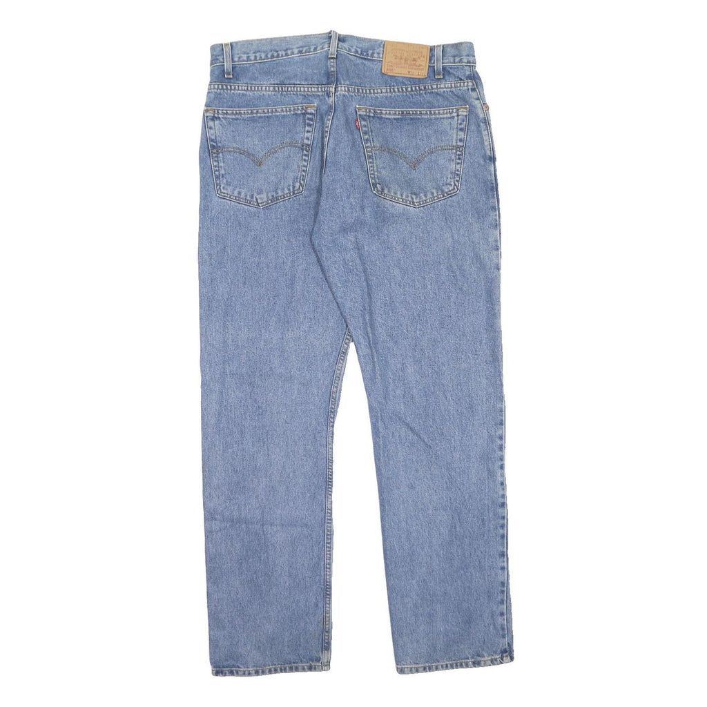 LEVI'S 505 Mens Jeans Blue Regular Straight Denim Medium W38 L32 Classic Fit Zip