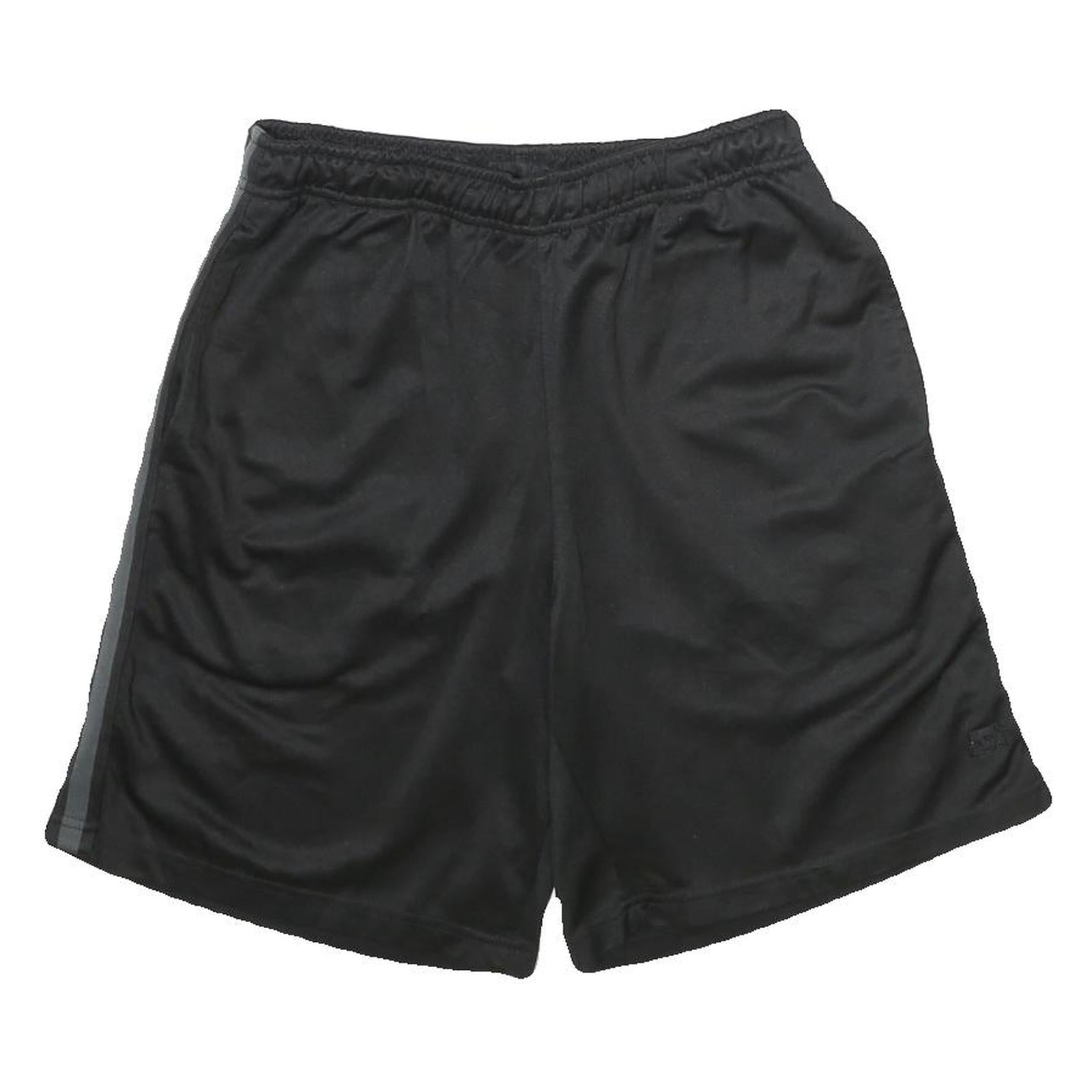 STARTER Mens Black Sports Shorts S W26 Elastic Waisttrack Lightweight Polyester