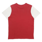 ARSENAL Mens Red & White Football Shirt T-Shirt S Short Sleeve Crew Neck Cotton