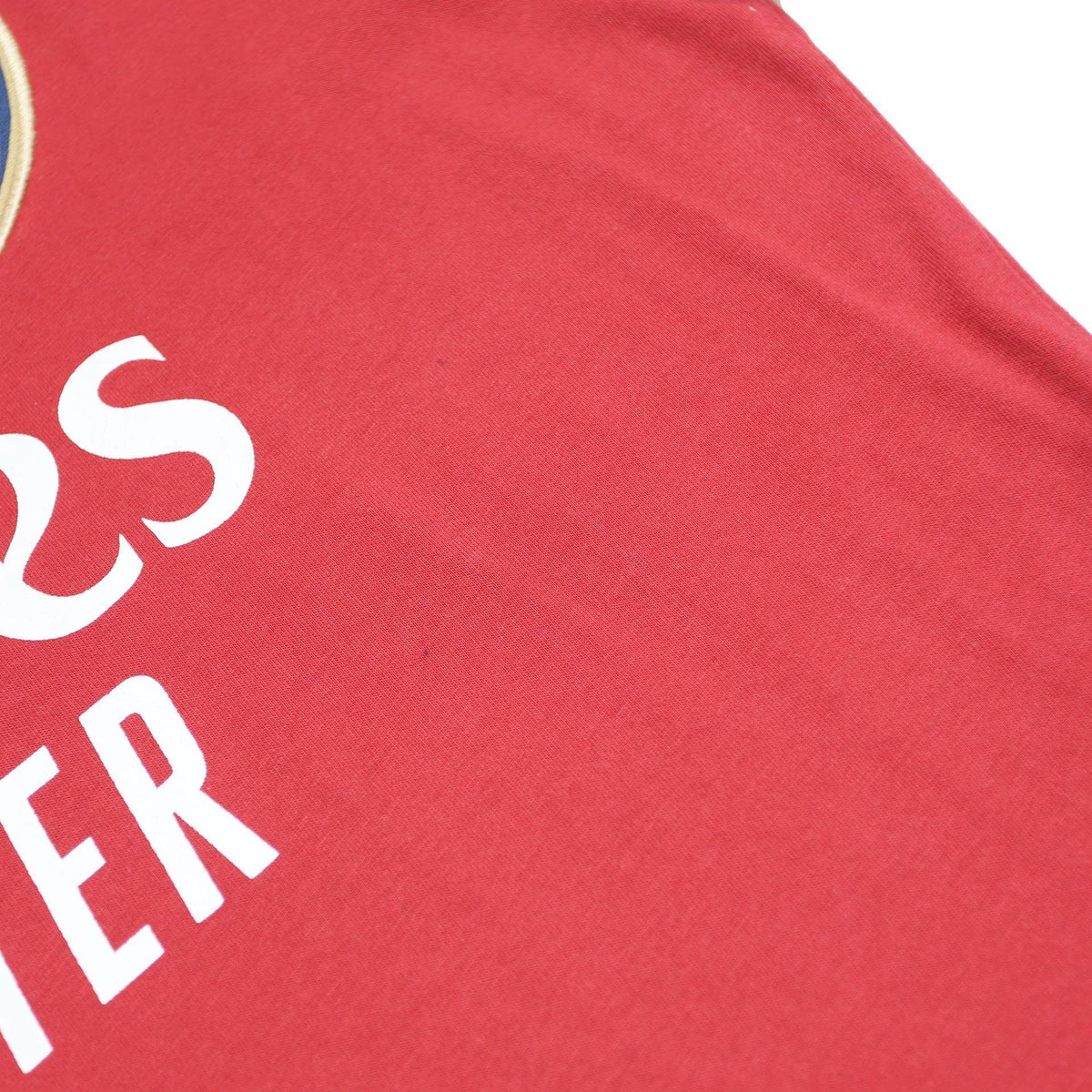ARSENAL Mens Red & White Football Shirt T-Shirt S Short Sleeve Crew Neck Cotton