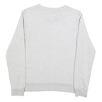 CALVIN KLEIN JEANS Womens Grey Sweatshirt Crew Neck S Logo Print Cotton Pullover