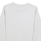 CALVIN KLEIN JEANS Womens Grey Sweatshirt Crew Neck S Logo Print Cotton Pullover