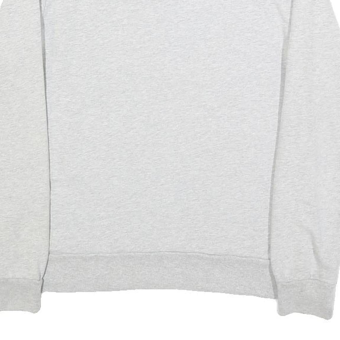 CALVIN KLEIN JEANS Womens Grey Sweatshirt Crew Neck S Logo Print Cotton Pullover