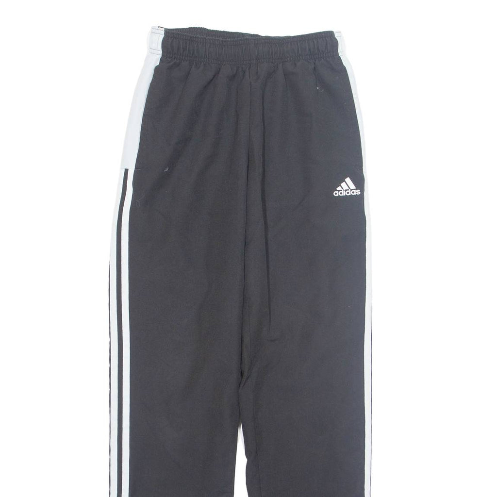 ADIDAS Mesh Lined Mens Track Pants Black Straight S W25 L31