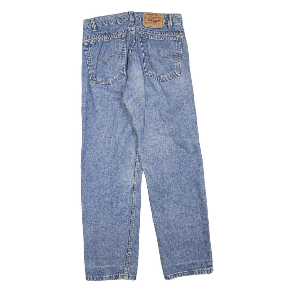 LEVI'S Mens Jeans Blue Regular Straight Denim Light W33 L30 Zip Cotton Blend