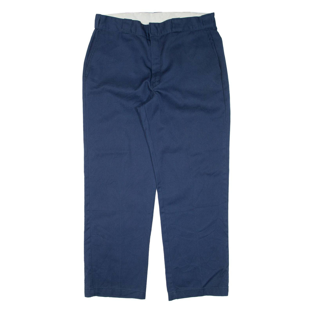 DICKIES Workwear Mens Trousers Blue Regular Straight W36 L30