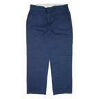DICKIES Workwear Mens Trousers Blue Regular Straight W36 L30