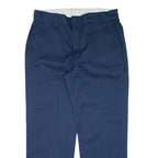 DICKIES Workwear Mens Trousers Blue Regular Straight W36 L30