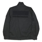 Mens Black Cotton Blend Button Jacket XL Plain Tactical Outdoors