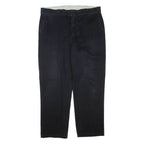 DICKIES Mens Trousers Black Regular Tapered W38 L30