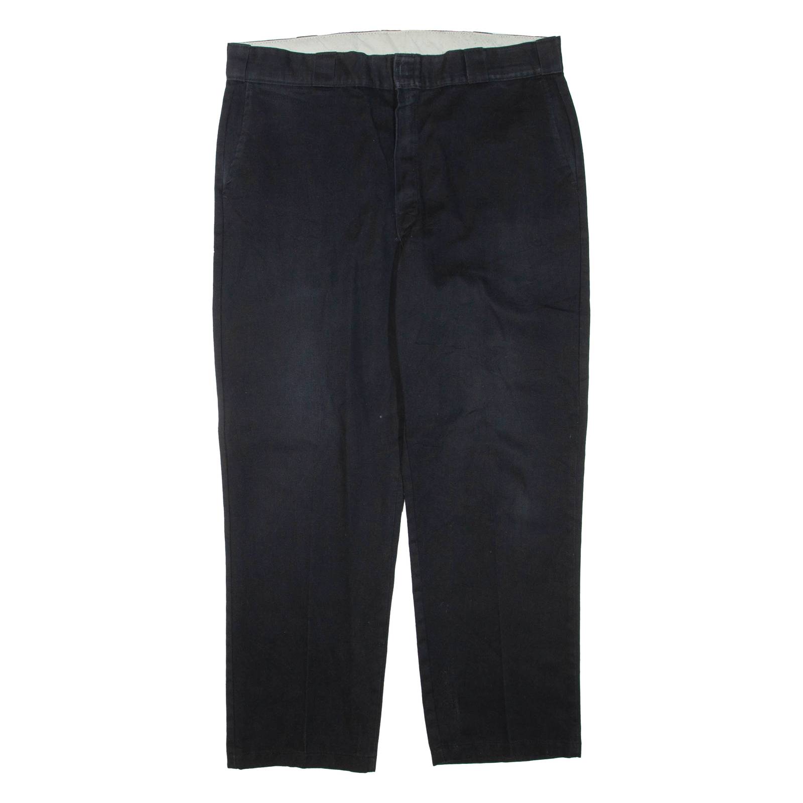 DICKIES Mens Trousers Black Regular Tapered W38 L30
