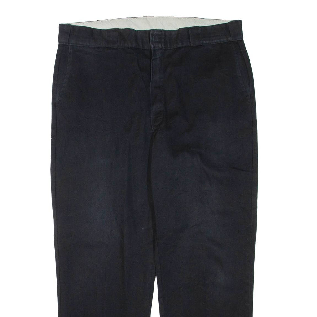 DICKIES Mens Trousers Black Regular Tapered W38 L30