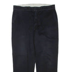 DICKIES Mens Trousers Black Regular Tapered W38 L30