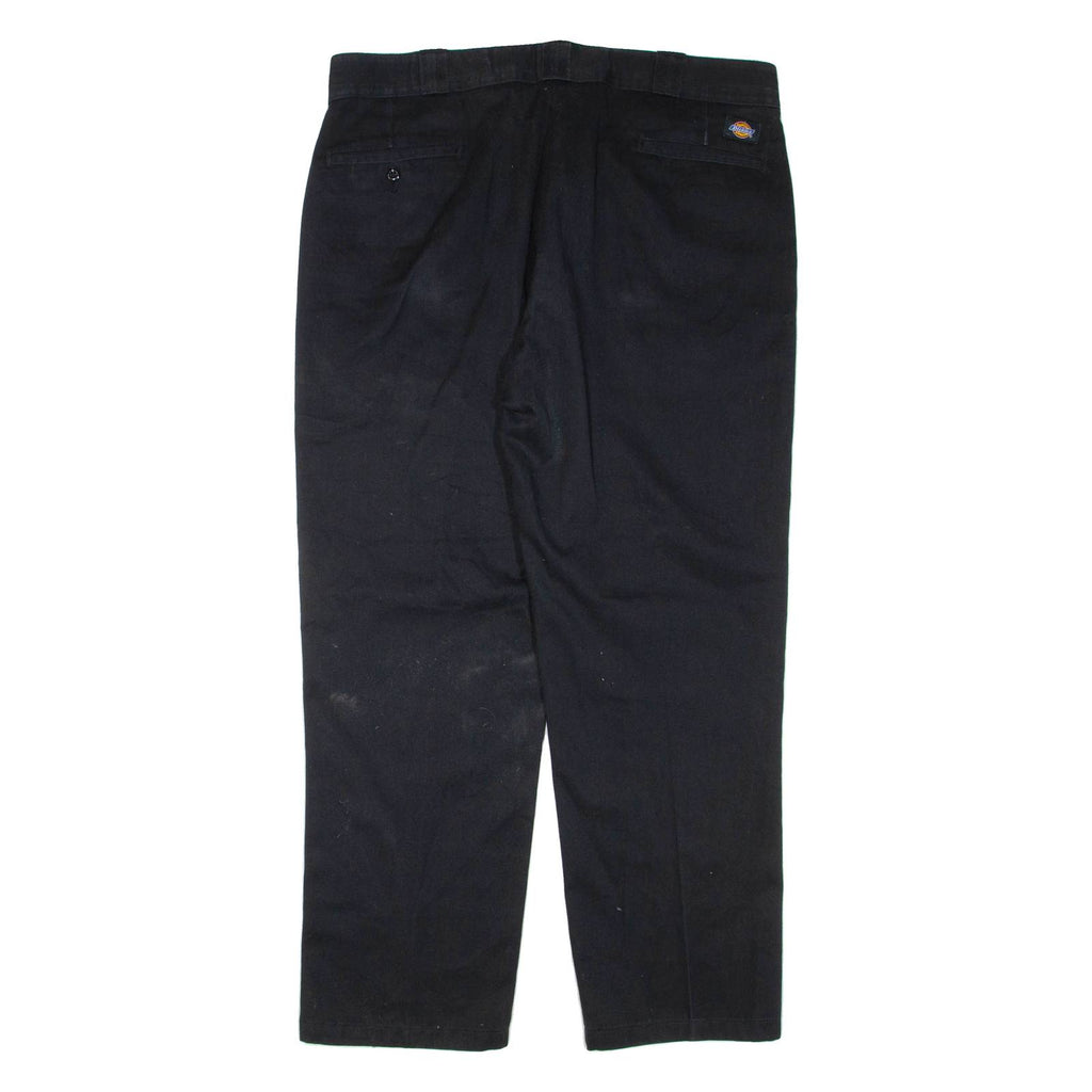 DICKIES Mens Trousers Black Regular Tapered W38 L30