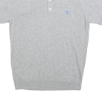 ORIGINAL PENGUIN Mens Grey Polo Shirt S Cotton Short Sleeve Plain Casual