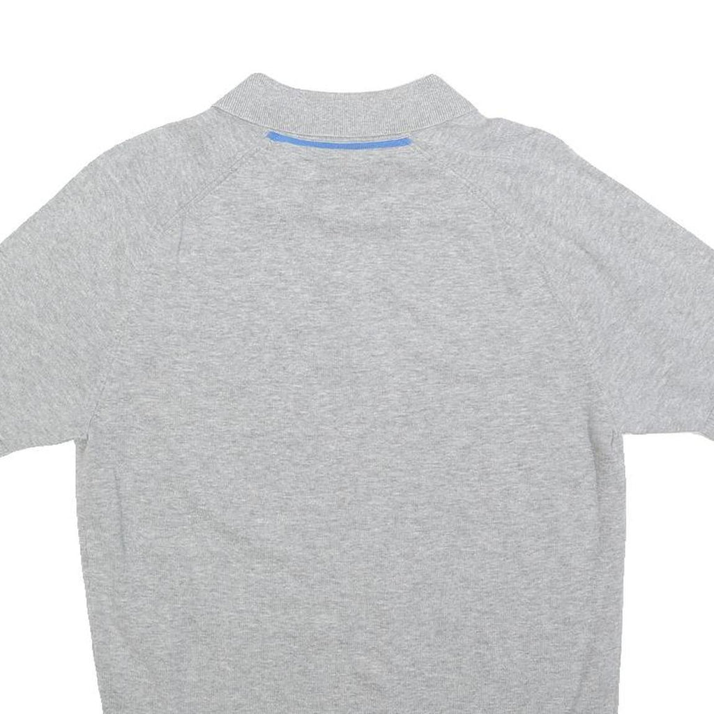 ORIGINAL PENGUIN Mens Grey Polo Shirt S Cotton Short Sleeve Plain Casual