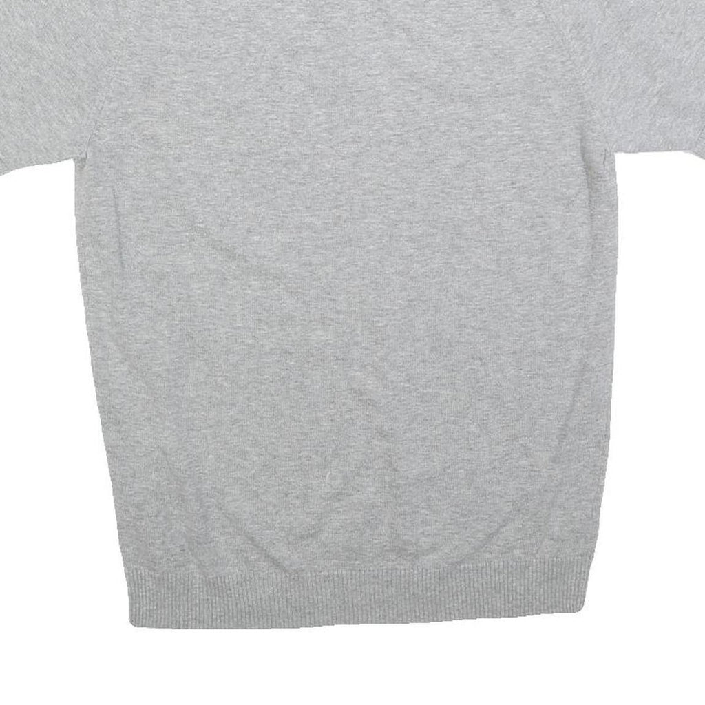 ORIGINAL PENGUIN Mens Grey Polo Shirt S Cotton Short Sleeve Plain Casual