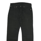 LEVI'S 751 Mens Jeans Black Regular Straight Denim W33 L30 Zip Cotton