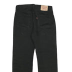 LEVI'S 751 Mens Jeans Black Regular Straight Denim W33 L30 Zip Cotton