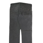DICKIES Mens Jeans Black Regular Straight Denim W34 L32 Workwear Zip Closure