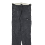 CARHARTT Mens Cotton Blend Black Regular Fit Trousers W29 L32 Cargo Pockets Zip