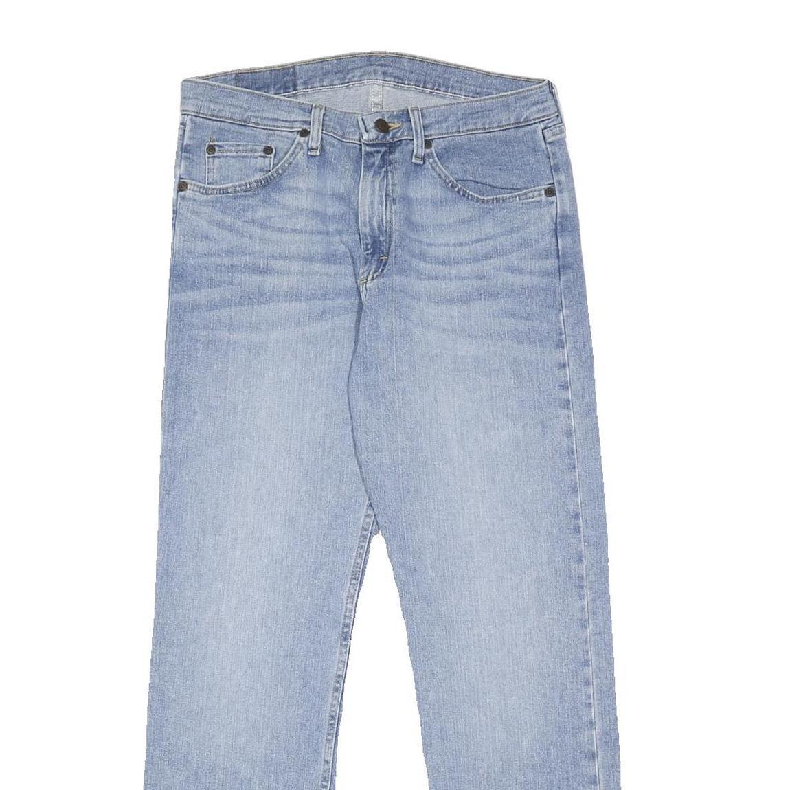 WRANGLER Mens Regular Fit Straight Leg Denim Light W31 L32 Cotton Blend Zip