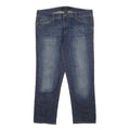 CALVIN KLEIN JEANS Mens Regular Fit Blue Denim W36 L26 Classic Zip Pockets
