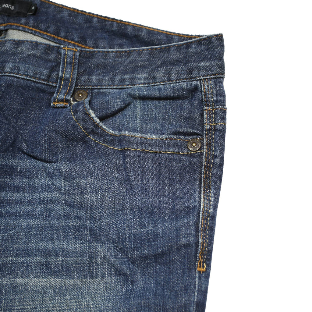 CALVIN KLEIN JEANS Mens Regular Fit Blue Denim W36 L26 Classic Zip Pockets