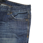 CALVIN KLEIN JEANS Mens Regular Fit Blue Denim W36 L26 Classic Zip Pockets