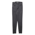 LEVI'S Womens Jeans Black Slim Skinny Denim Medium W25 L30 Zip Pockets