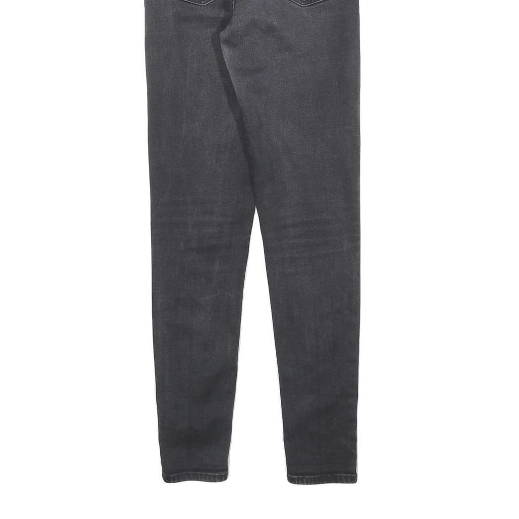 LEVI'S Womens Jeans Black Slim Skinny Denim Medium W25 L30 Zip Pockets