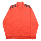 ADIDAS Mens Red & Black Track Jacket L Polyester Zip Sportswear