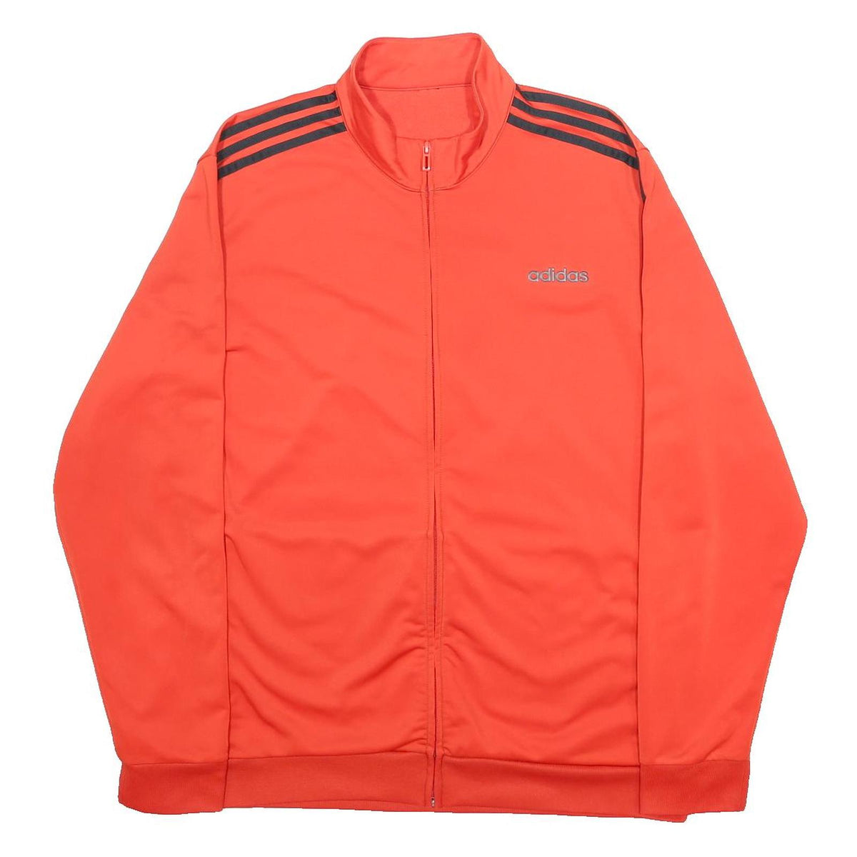 ADIDAS Mens Red & Black Track Jacket L Polyester Zip Sportswear
