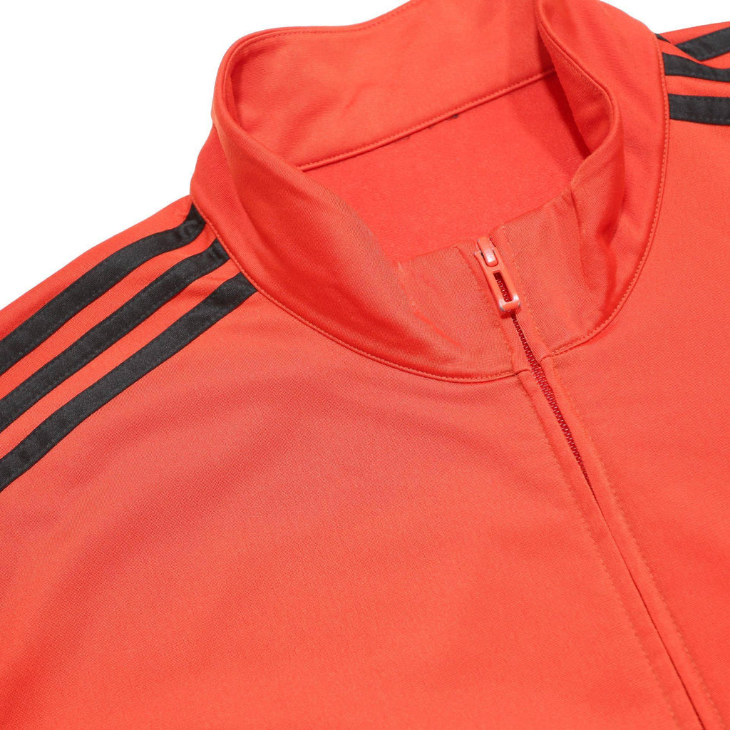ADIDAS Mens Red & Black Track Jacket L Polyester Zip Sportswear
