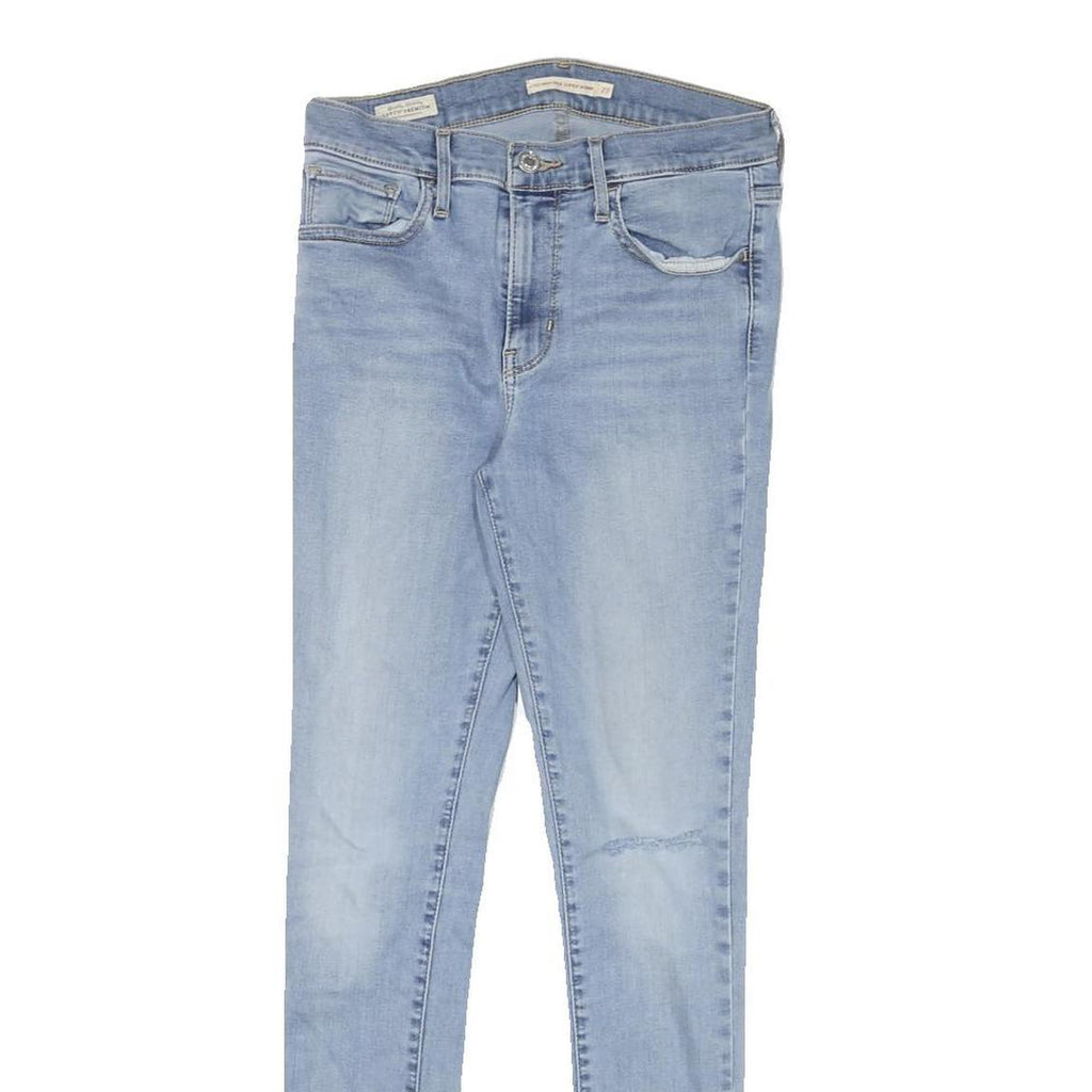 LEVI'S 720 Womens Jeans Blue Slim Skinny Denim Light W27 L28 Stretch Zip