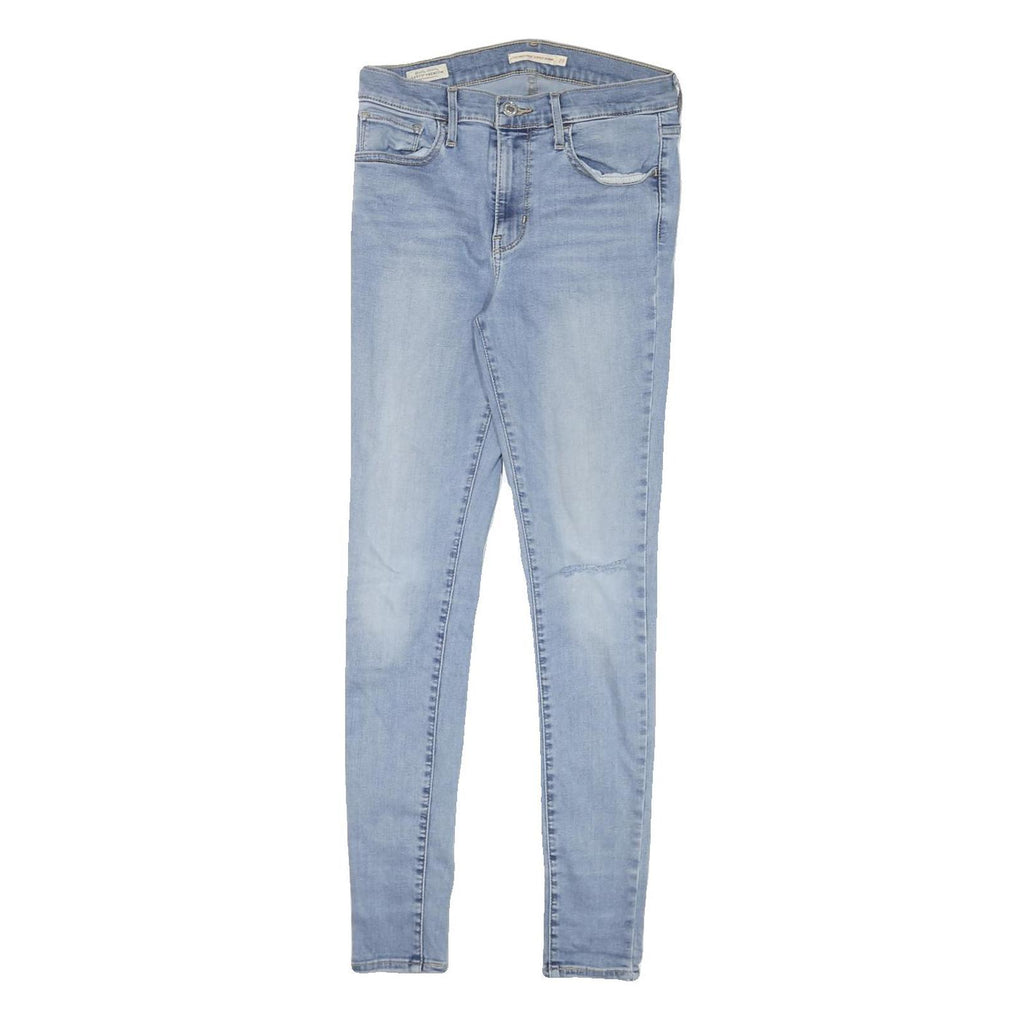 LEVI'S 720 Womens Jeans Blue Slim Skinny Denim Light W27 L28 Stretch Zip