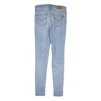 LEVI'S 720 Womens Jeans Blue Slim Skinny Denim Light W27 L28 Stretch Zip