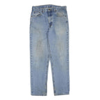 CARHARTT Womens Regular Fit Light Blue Denim Jeans W32 L32 Cotton Blend Zip