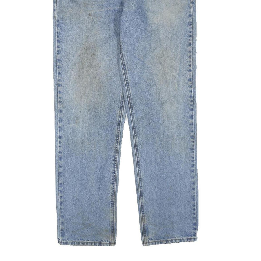 CARHARTT Womens Regular Fit Light Blue Denim Jeans W32 L32 Cotton Blend Zip